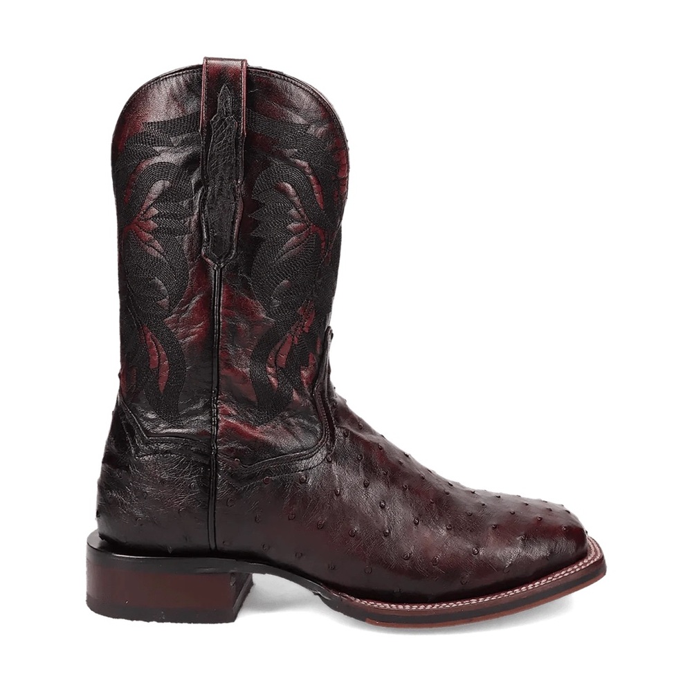 Dan Post Black Cherry Ostrich Boots